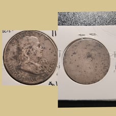 1951 Half Dollar with Blank Reverse