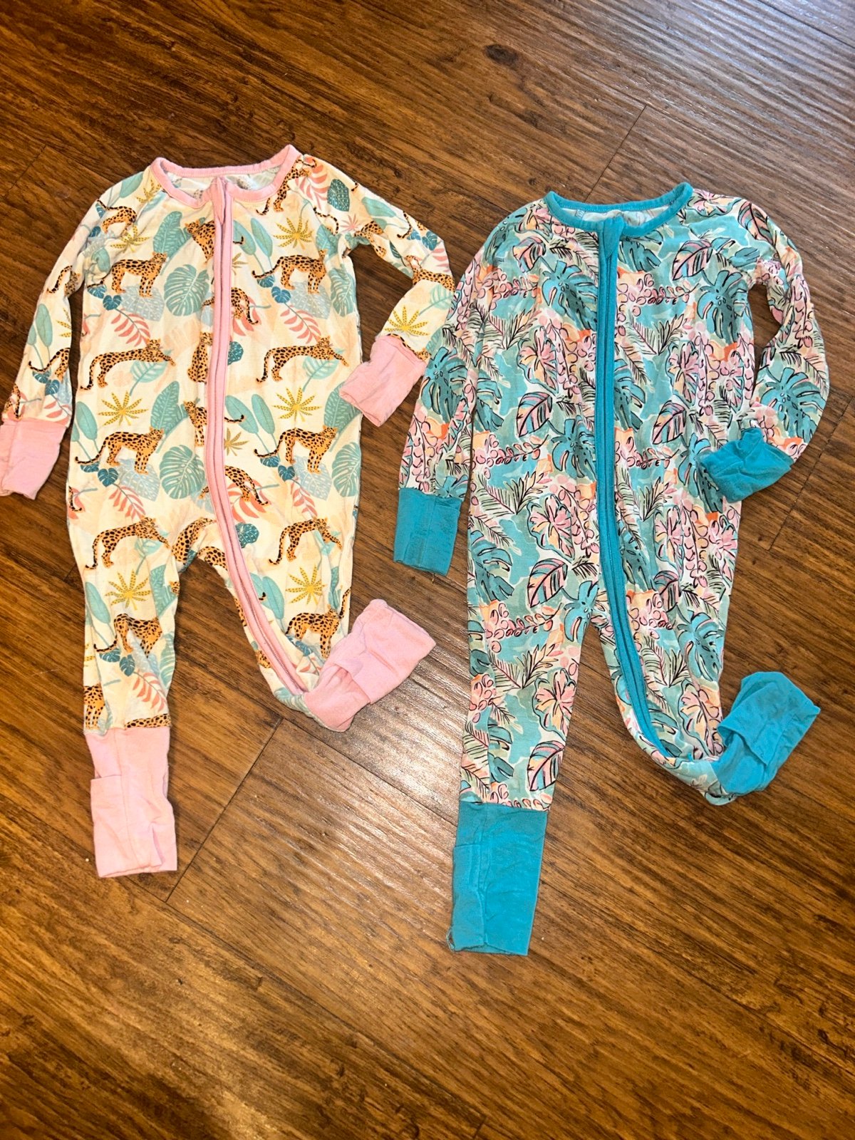 Bayou Dreams Bamboo Convertible PJ Zip Sleeper Set Of 2 BUNDLE