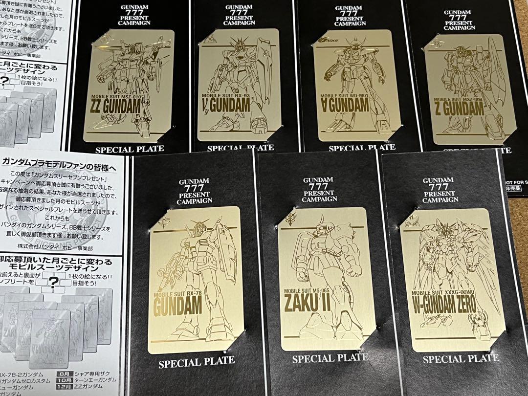 Gundam 20th Anniversary Special Plates - Complete Set