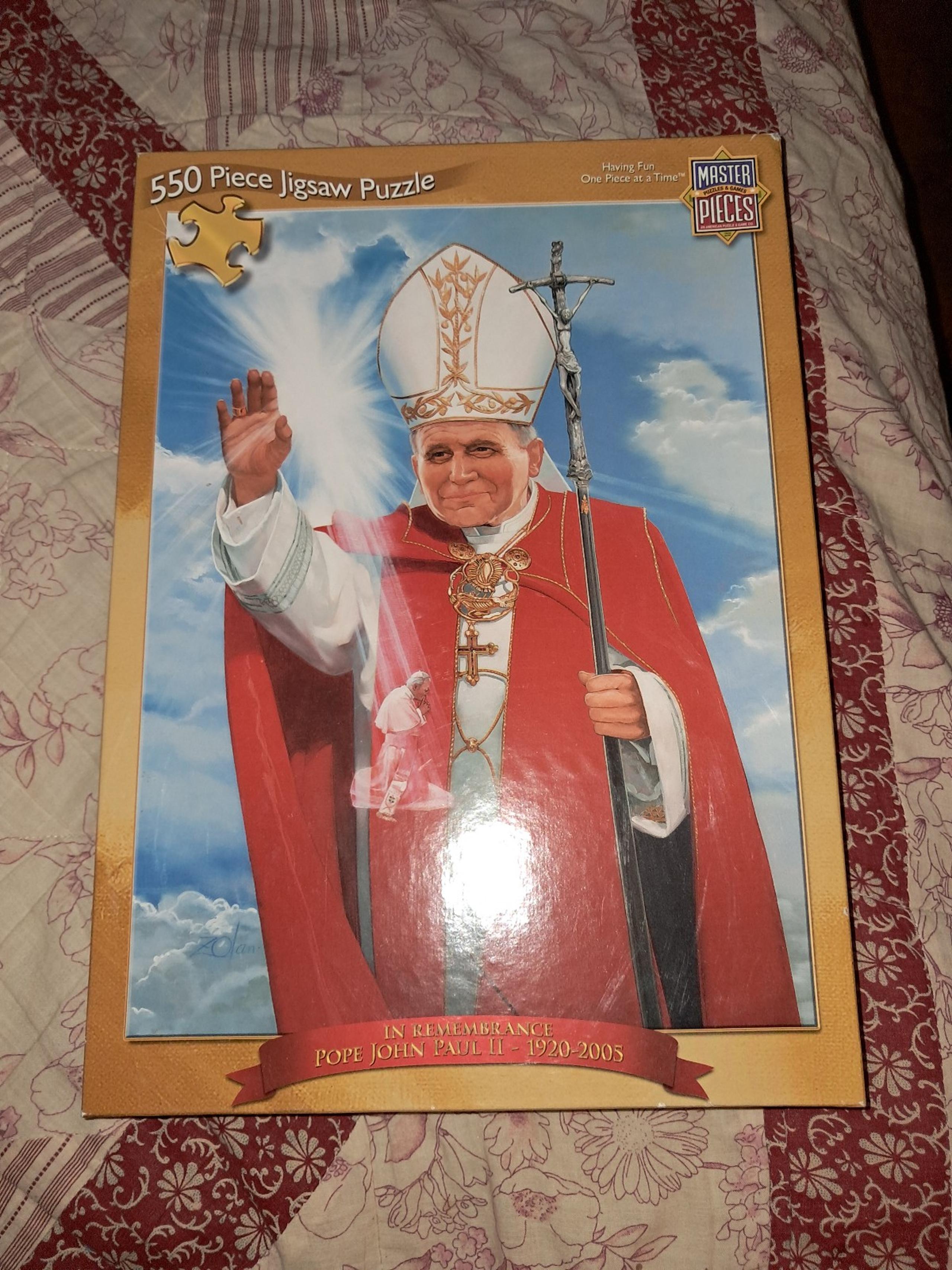 Vintage master pieces Pope John Paul 550 piece jigsaw puzzle