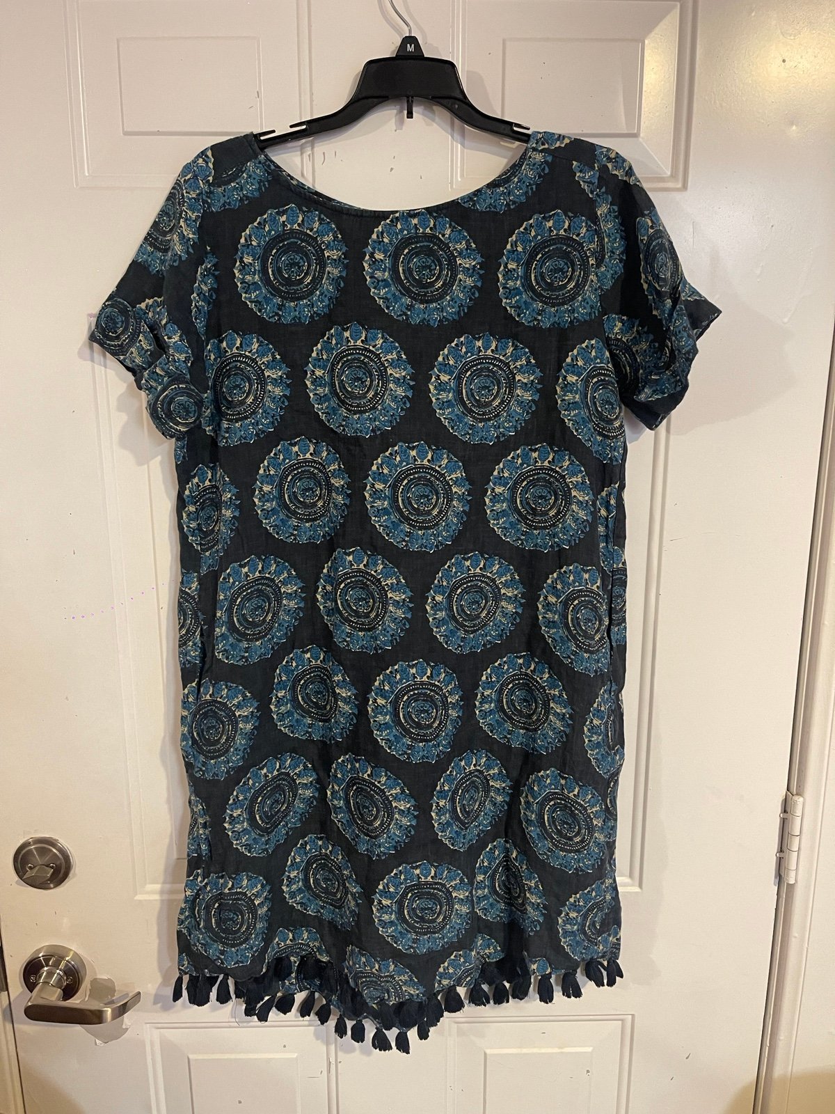ROLLER RABBIT Linen Midi Length Dress Size :S