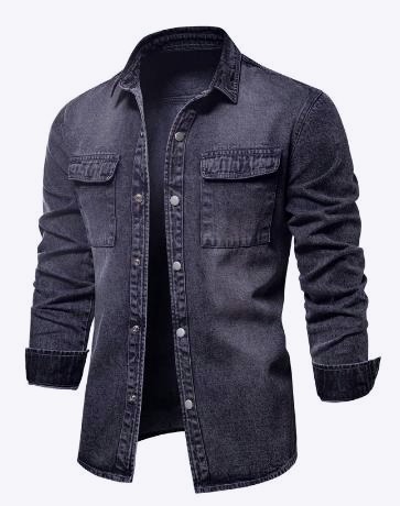 Men Casual Solid Color Pocket Thin Jacke