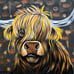 Original Art - Highland Cow Painting- Signed by the Artist- Me :)