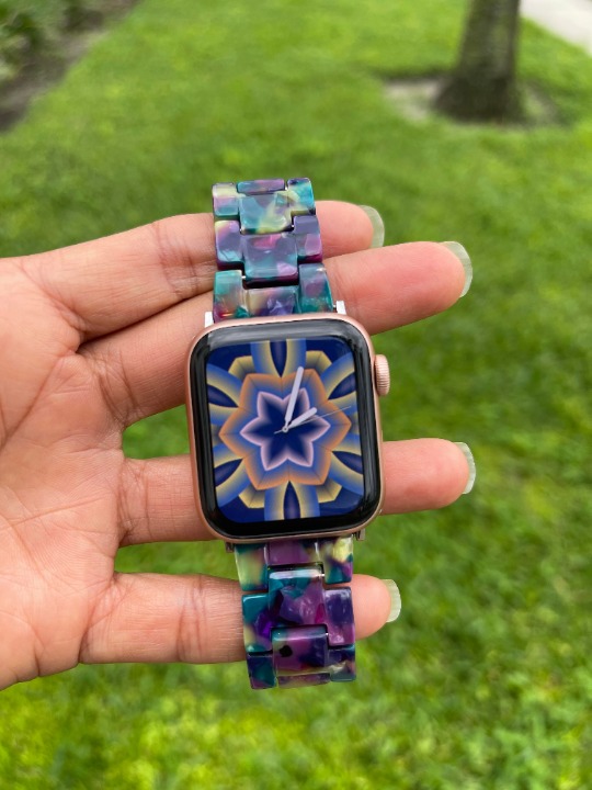 (Only Band) Fashion Slim Resin Band Compatible with Apple Watch Band 38/40/41mm