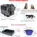Prutapet Portable Large Cat carrier with litter box and fleece mat for inside