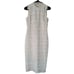 Shoshanna Midi Dress Mirian Crochet Lace Sleeveless White Nude Size 2
