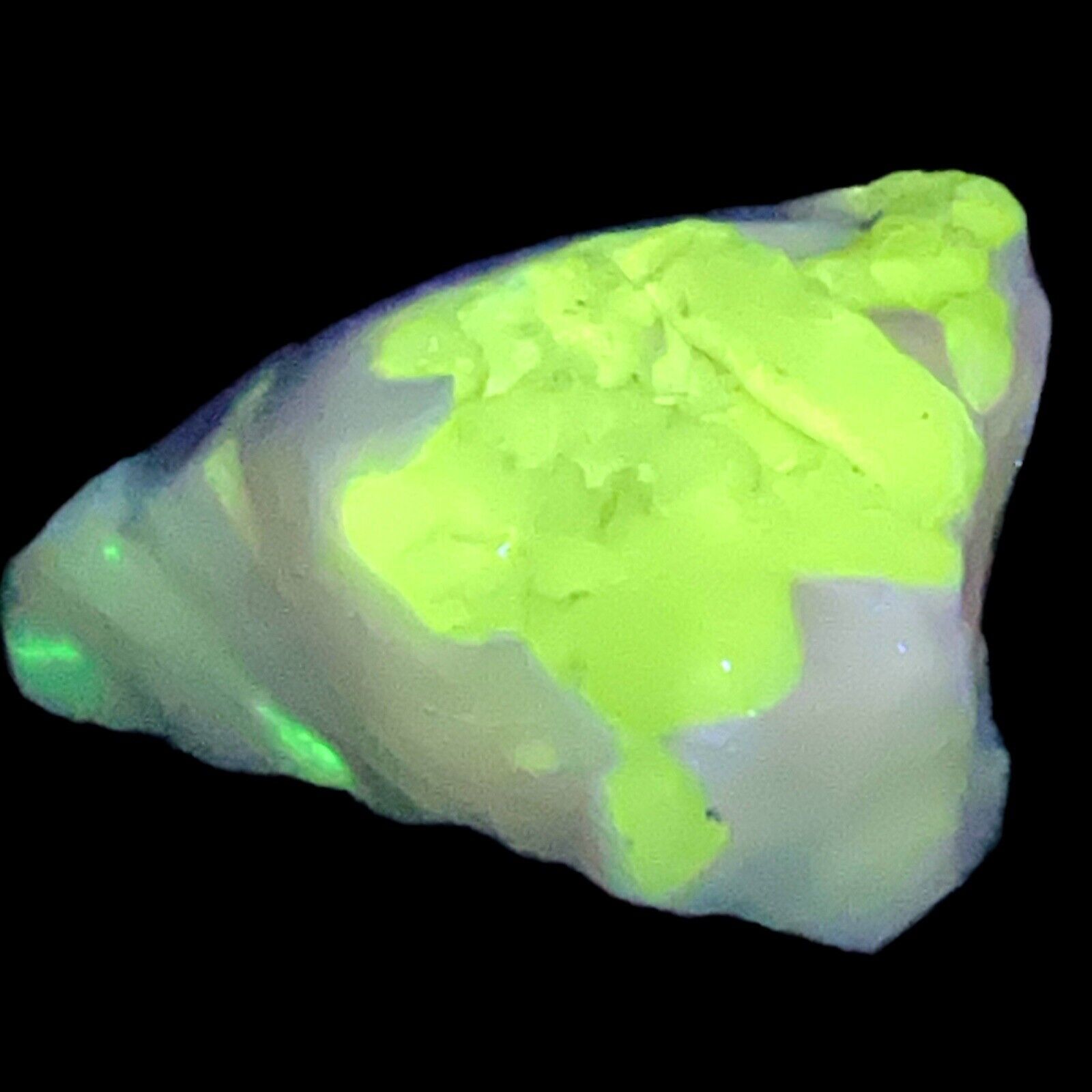 Amethyst Pink Milk Glass Art Glass Cullet Glowing Manganese Slag Glass #5GL22