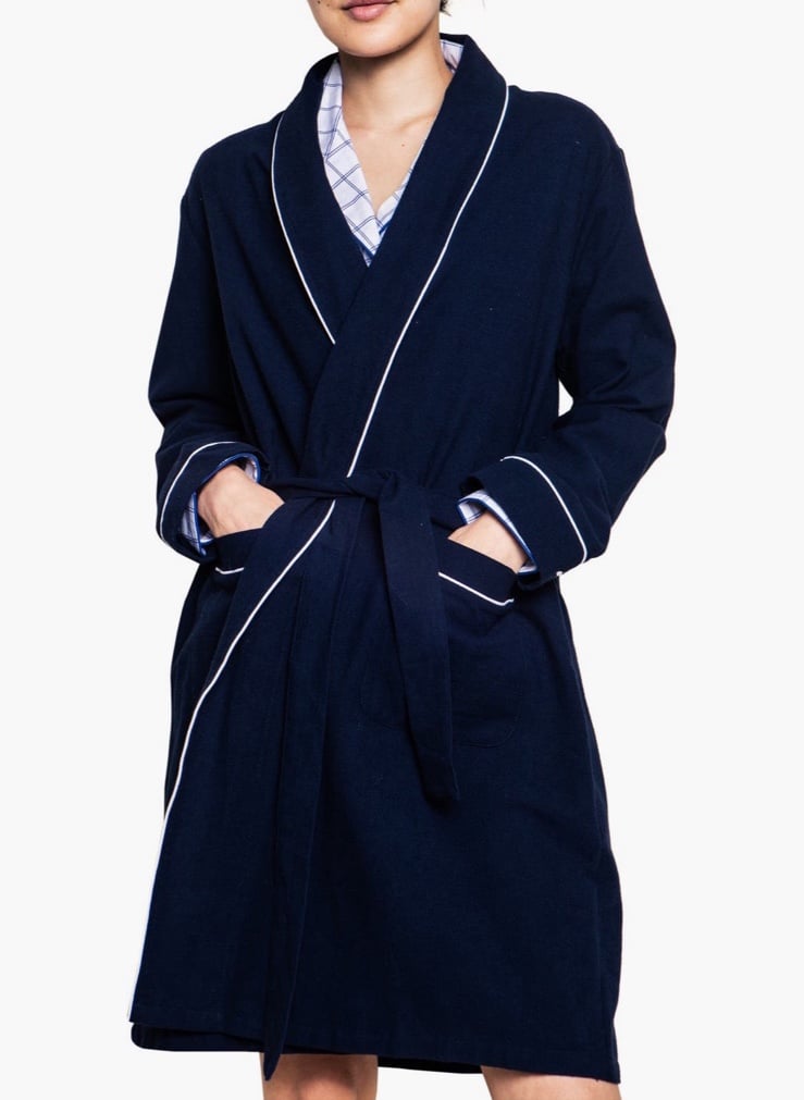 Petite plum NEW cotton flannel robe