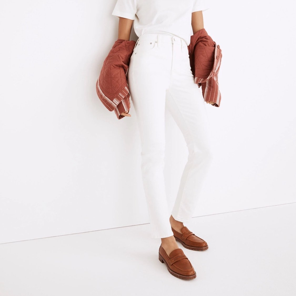 Madewell The Perfect Vintage Jean in White Size 28 Tall