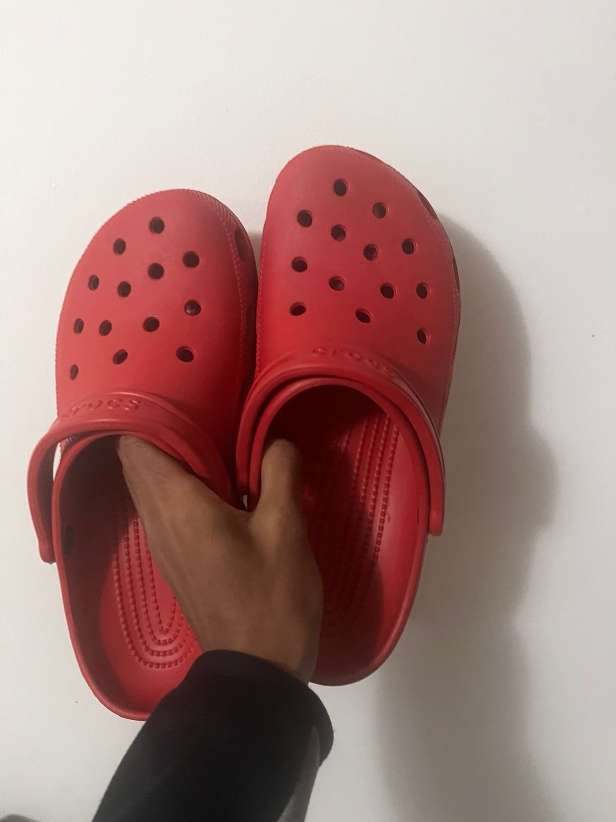 Red Crocs
