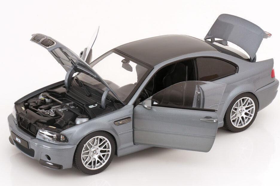 1/18 BMW M3 (E46) 2000 Yellow Metallic LHD Diecast Model Car
