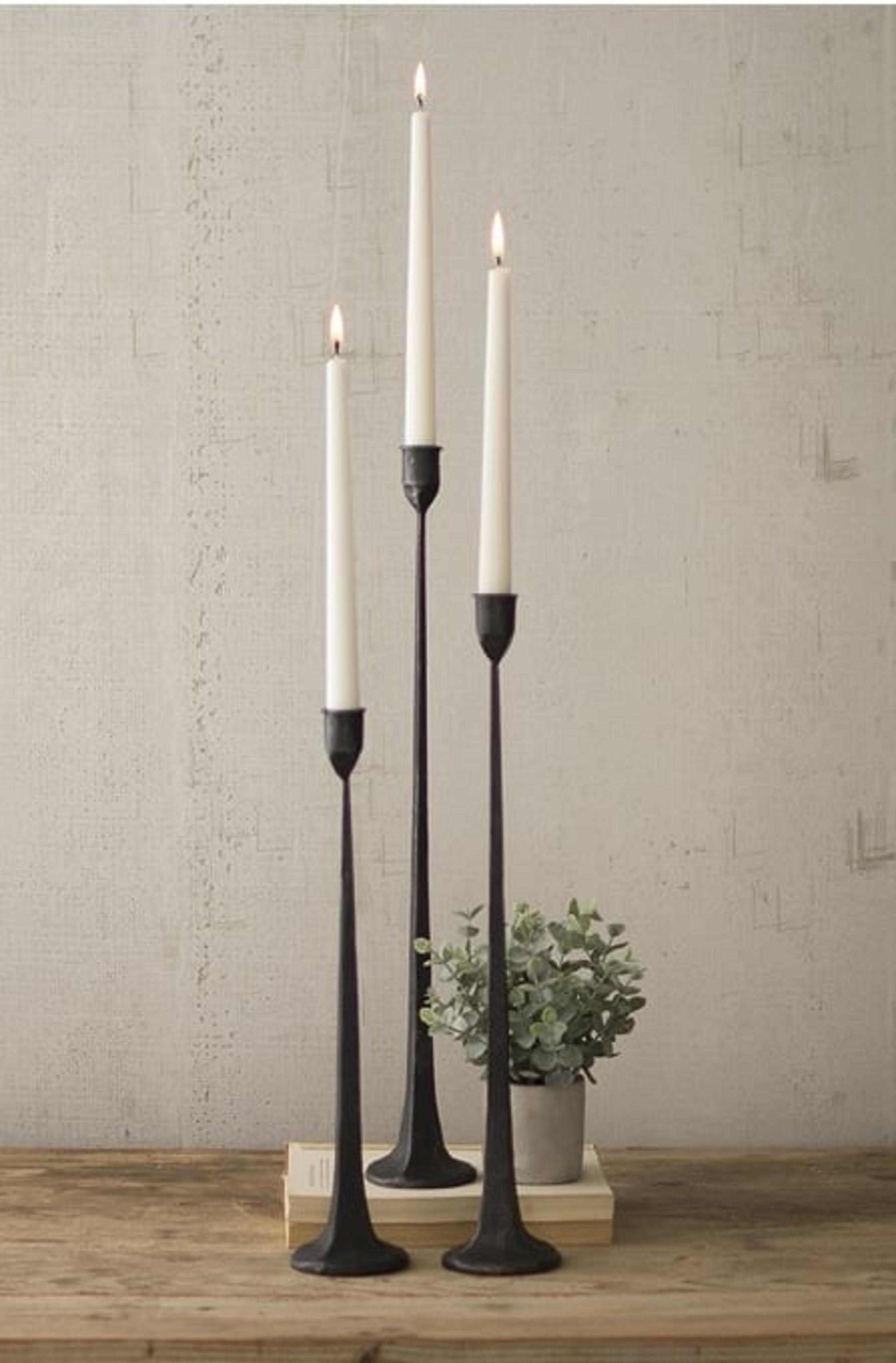 Iron Taper Candle Holder - Decorative Candle Stand - Candlestick Holder for Wedd