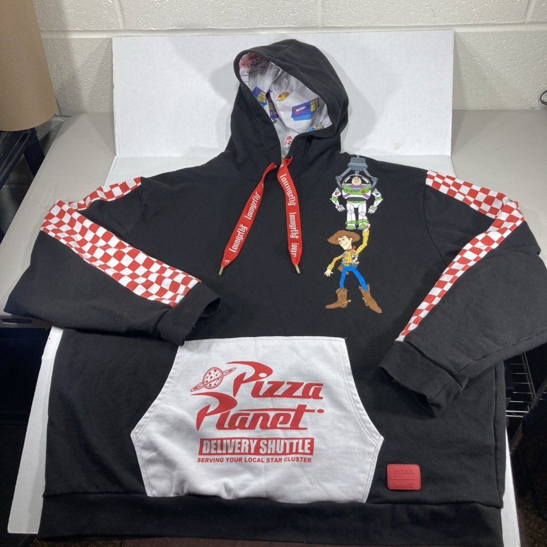 Pizza Planet Hoodie - Size XXL 2XL - Toy Story Disney Pixar Buzz Woody Loungefly