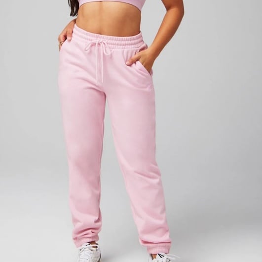 ISO — Cozy Fleece Go-To Sweatpant in Sugar Pink