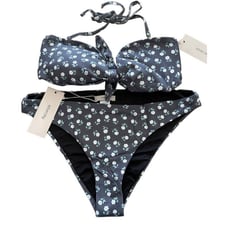 Eberjey Bikini Size Large Set Gray Floral Petite Fleur Lulu Revolve 174