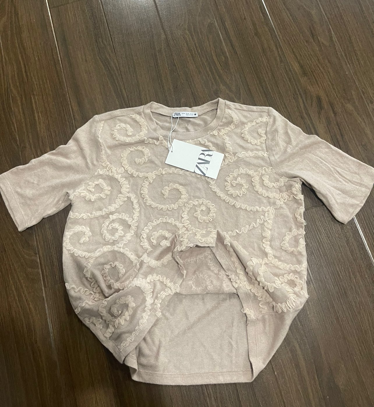 Zara foral knitted sweater