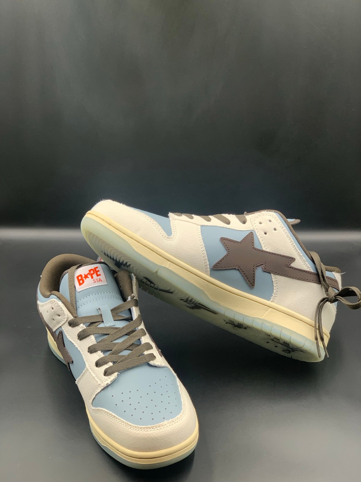 Indigo Studios L A Bapesta Travis Scott APESTATION Dunk Low Size 10.5 NO BOX