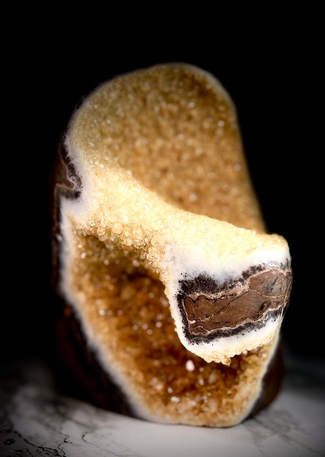 Citrine Crystal Geode