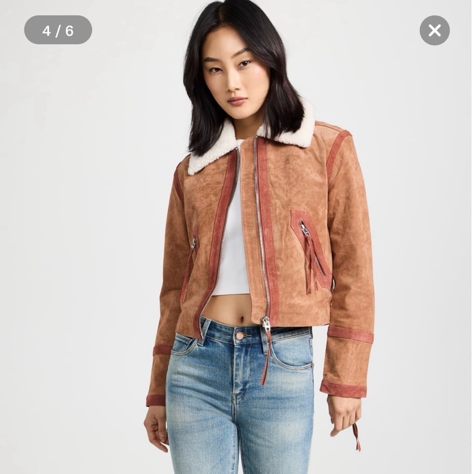 NWT BLANKNYC Genuine Suede Leather Jacket XS