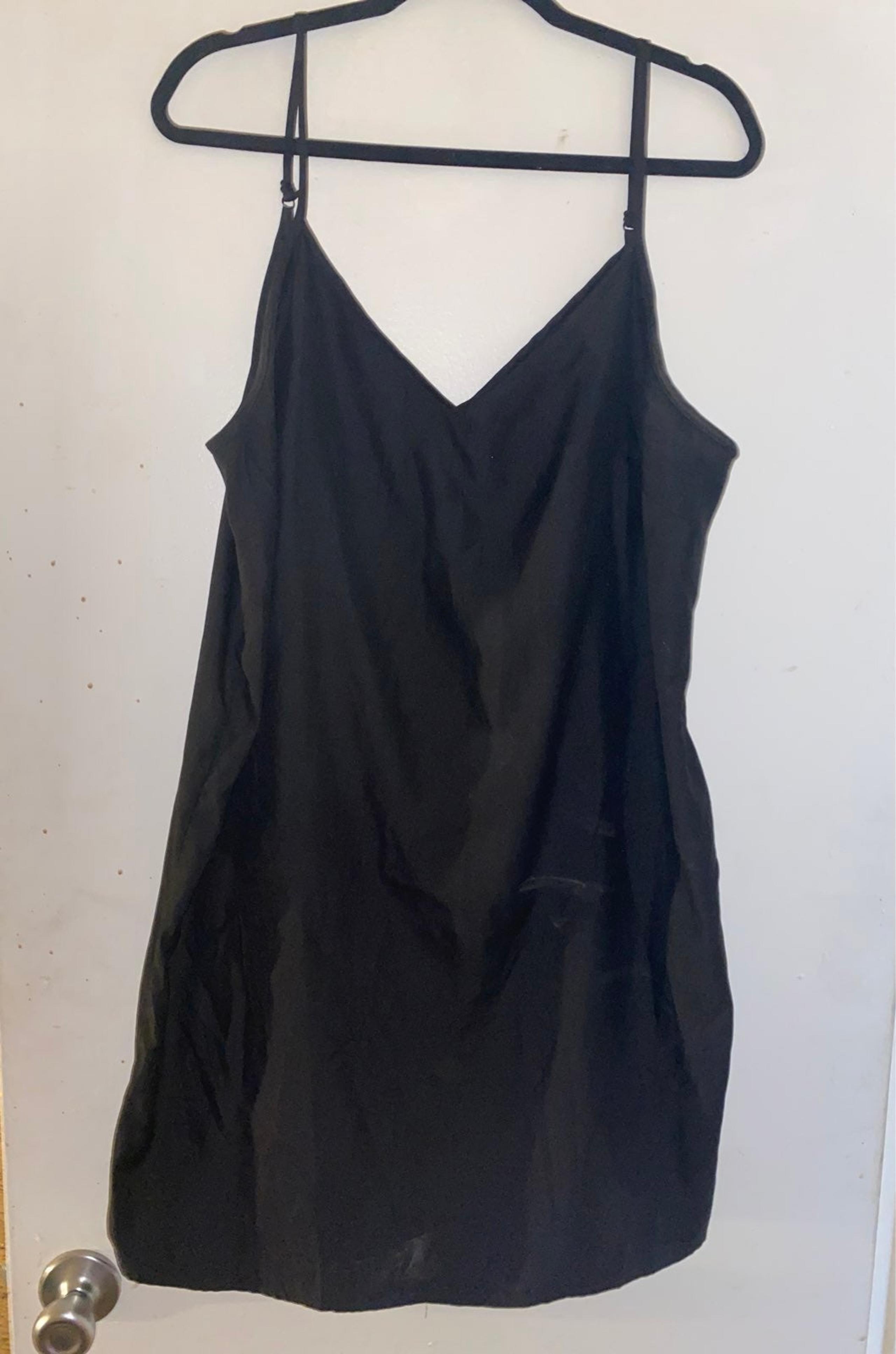 Adjustable strap slip dress