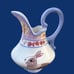 Vintage Meadow Bunny Teapot Set W/ Tray Danna Cullen Designs by Zrike Easter