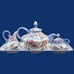 Vintage Meadow Bunny Teapot Set W/ Tray Danna Cullen Designs by Zrike Easter