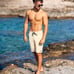 Mens Swim Trunks Swim Shorts with Compression Liner 9 inch Inseam Quick Dry