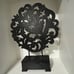 Vintage Mark Roberts Metal Art Sculpture Large Bronze Color Swirl Leaf Filigree