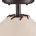 allen + roth Sevierville 1-Light 14-in Bronze Semi-Flush mount light