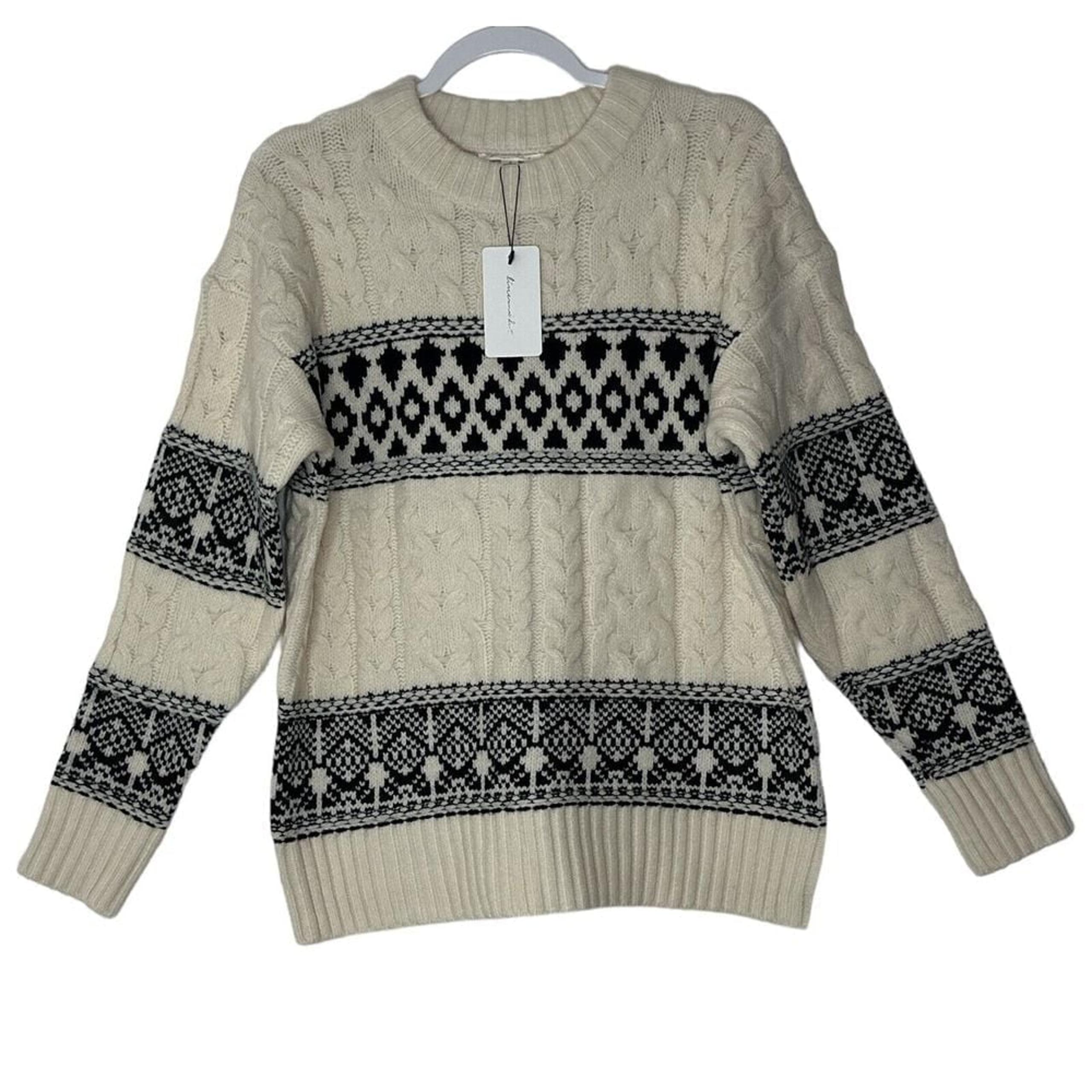 NWT REVOLVE LINE & DOT  Sweater Women's Small Ivory Oversized NWT