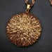 Milor Bronze Italy Wire Pendant Necklace QVC Woven Web Unique Statement