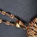 Milor Bronze Italy Wire Pendant Necklace QVC Woven Web Unique Statement