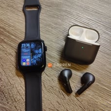 COMBO~Smart Watch Sports Tracker Bluetooth Call + Bluetooth 5.1 Earbuds Earphone