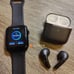 COMBO~Smart Watch Sports Tracker Bluetooth Call + Bluetooth 5.1 Earbuds Earphone