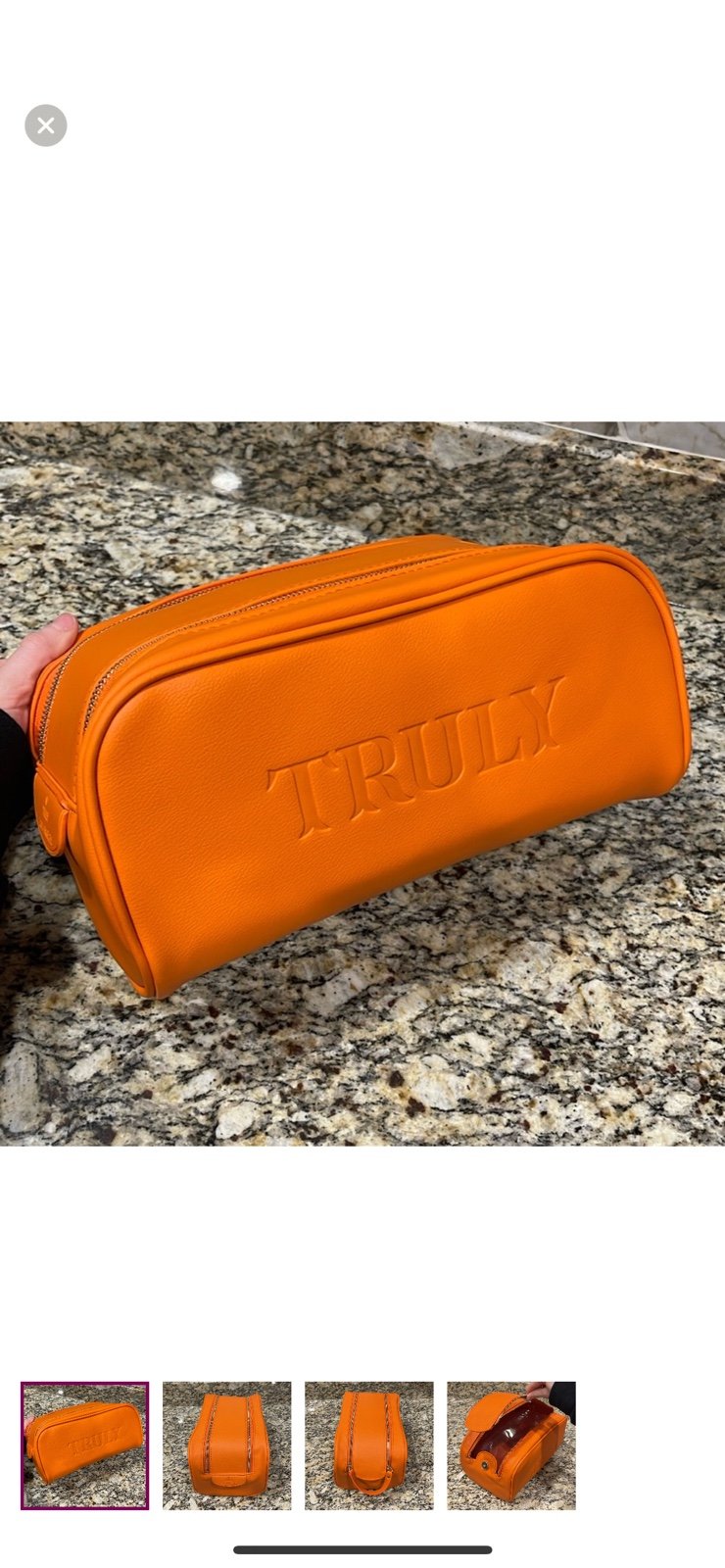 Truly Beauty orange bag