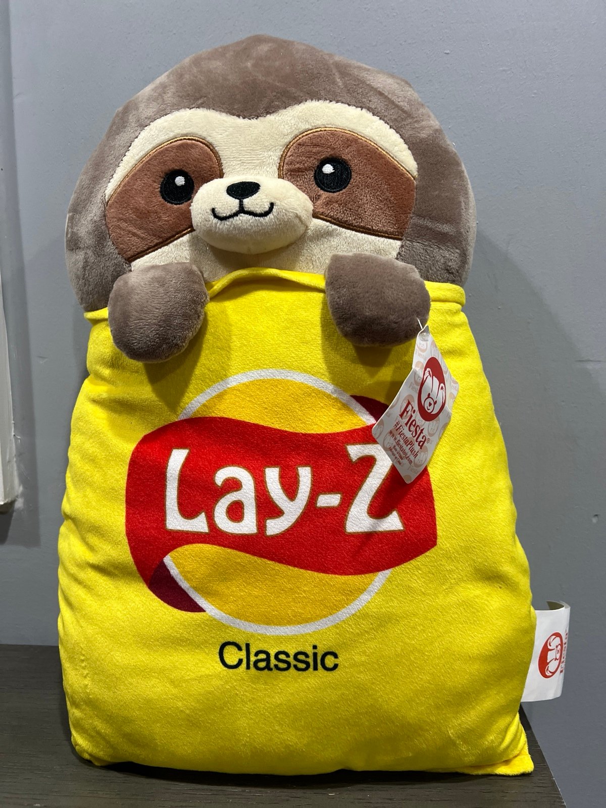 Fiesta 17” Animal Chip Bag sloth Plushie