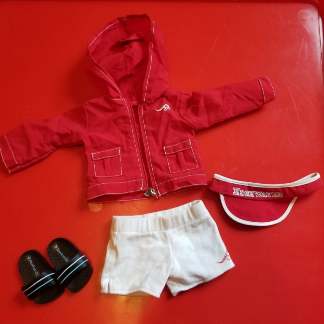 American girl Chrissa warm up outfit