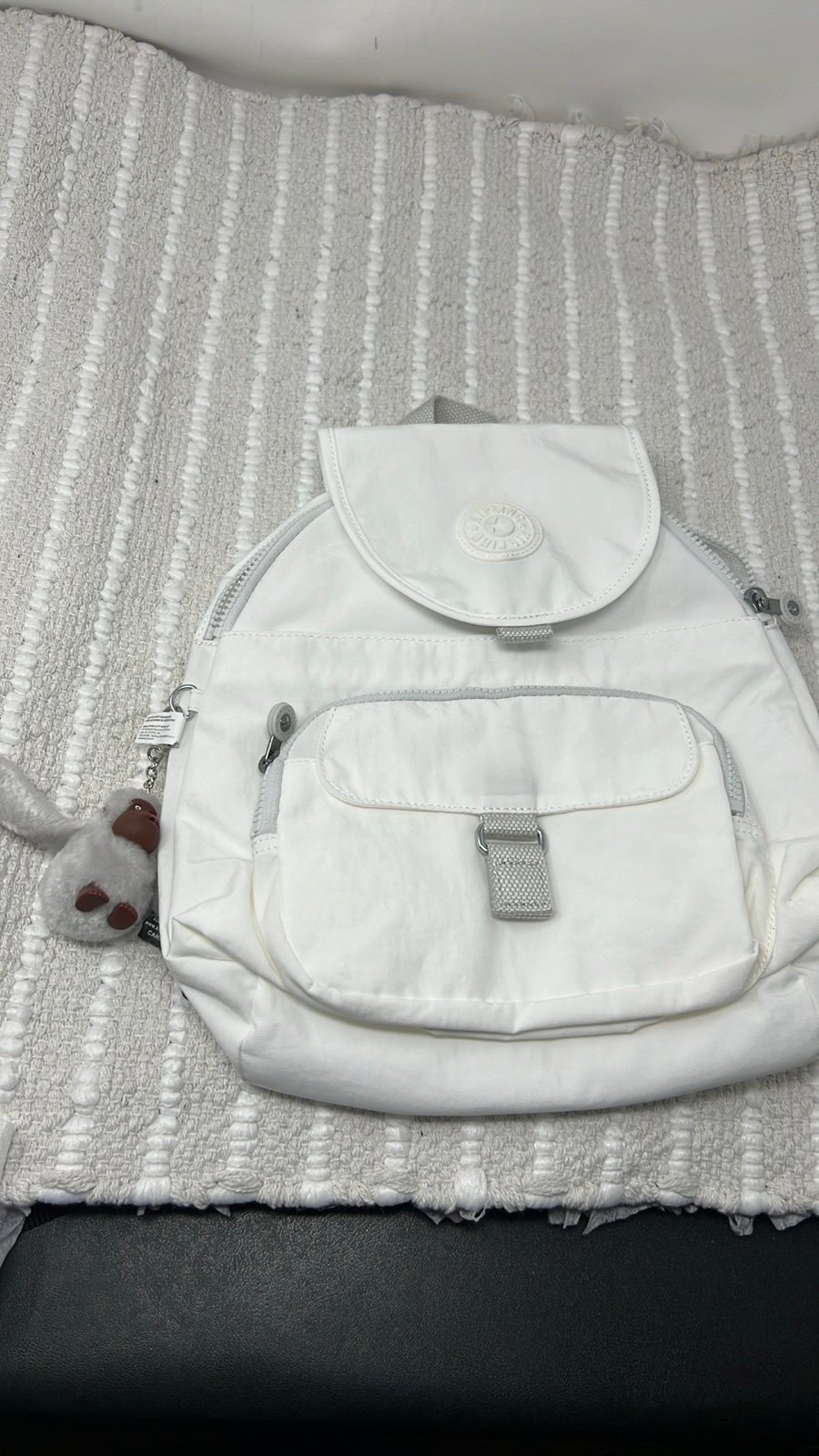 Kipling Queenie Backpack Size 10 L x 13.25 H x 6.25 D Alabaster white