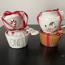 Rae Dunn Christmas Measuring Cups -Set of 4