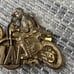 Vintage 80s Yamaha Dirtbike Motorcycle Belt Buckle
