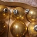 58 | Shiny Brite | Santa Land Coby Glass Ball Ornaments | Indented | Mica