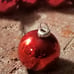 58 | Shiny Brite | Santa Land Coby Glass Ball Ornaments | Indented | Mica