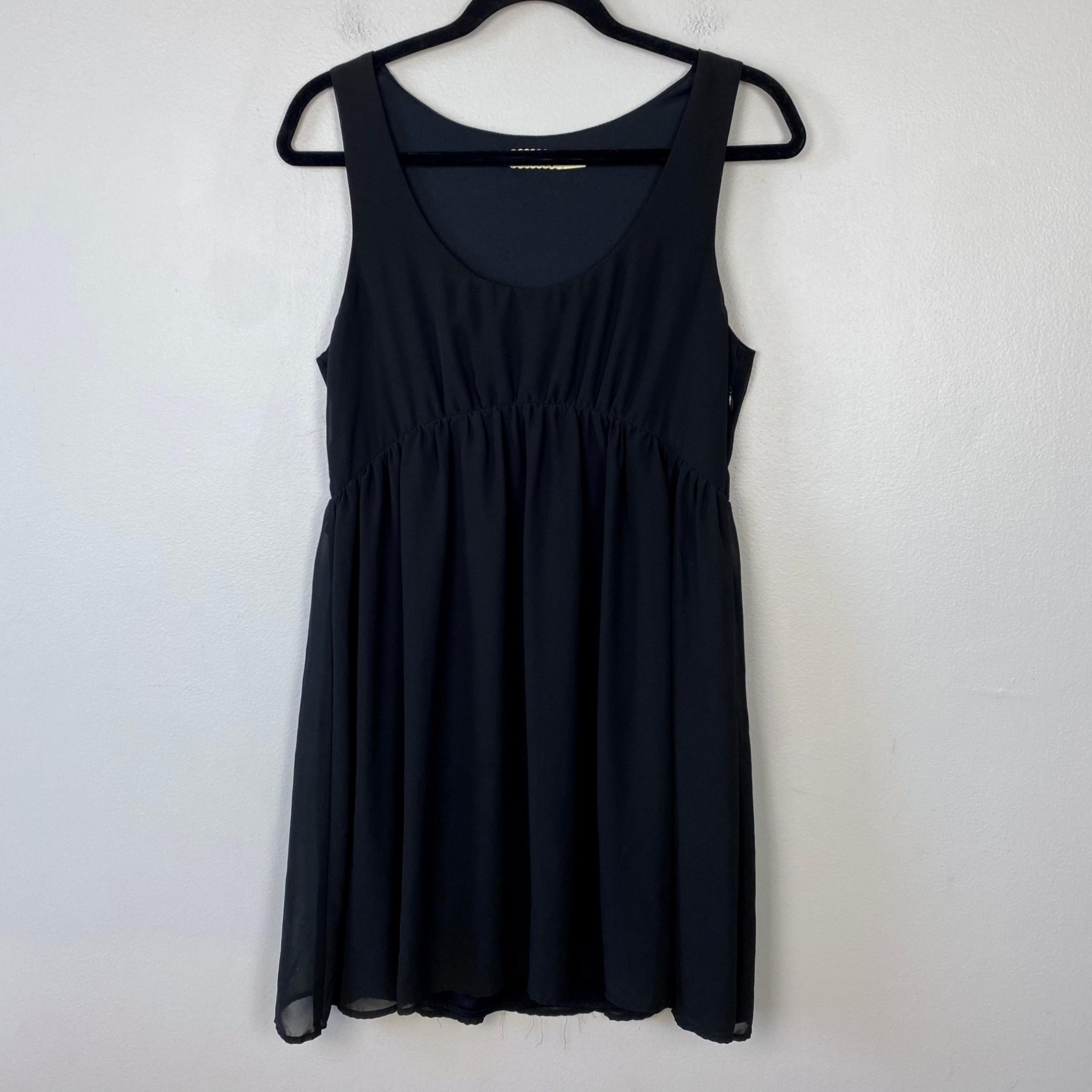 Pins and Needles Empire Waist Dress Black Babydoll Little Black Dress Medium