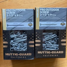 10 Lbs. Huttig-Guard 2.5 x 9 Pro Outdoor Decking Screw T-25 Star Drive Gray