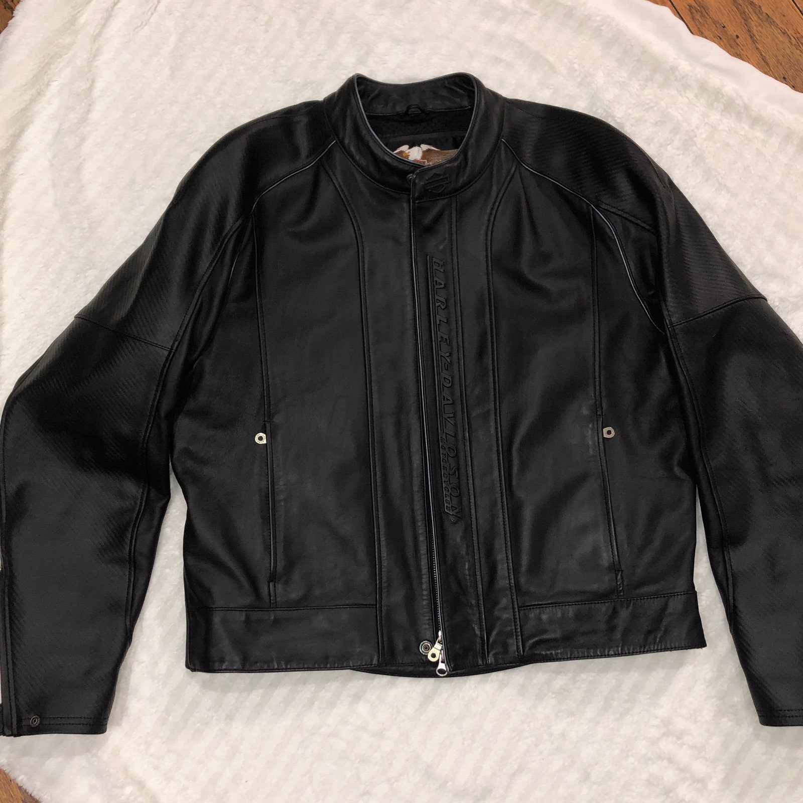 Harley Davidson midway leather jacket. L
