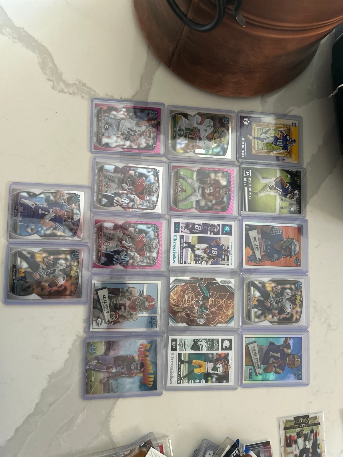 Lot of rookie football cards