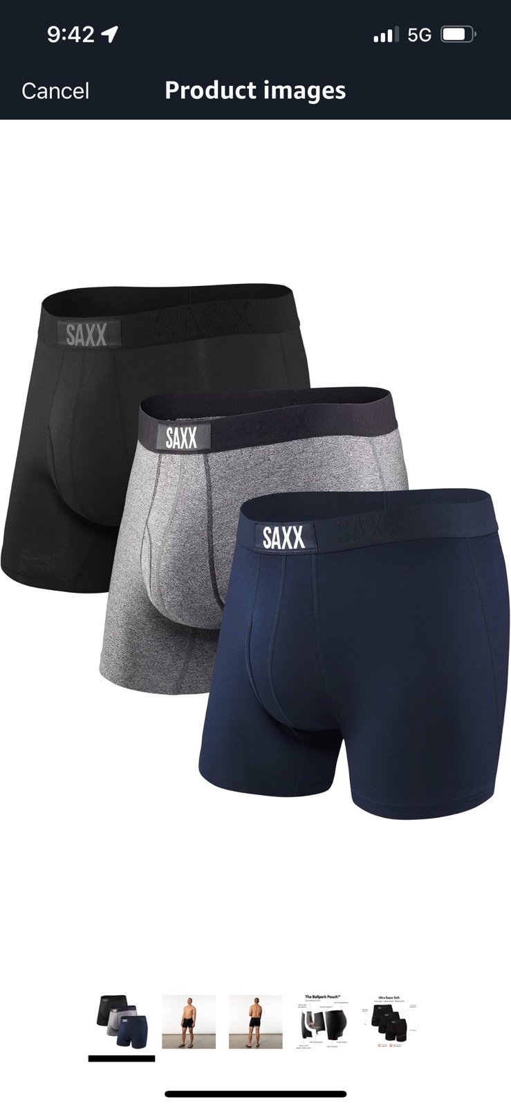 SAXX Underwear Co. Men's Pouch Ultra Super Soft Boxer Brief Fly 3