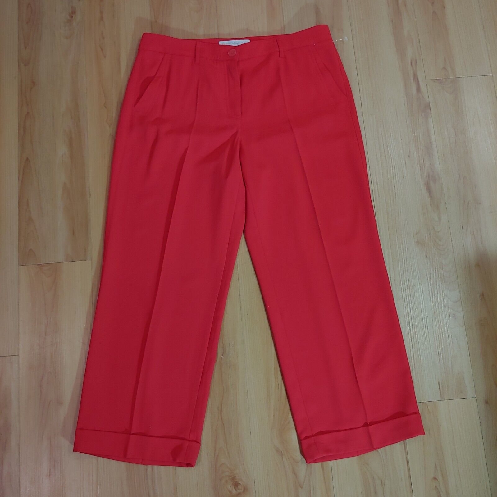 RAFFAELLO ROSSI Red Selena 6/8 Crop Trouser Pants - Women's Size EU 40 US 12