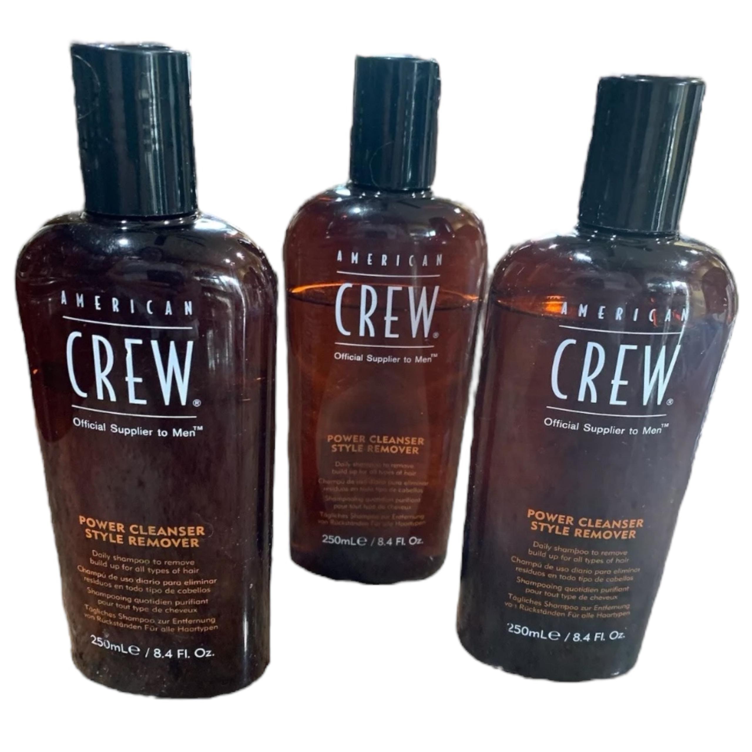 3 American Crew Daily Shampoo for Men Power Cleanser Style Remover 250mL/8.4 oz