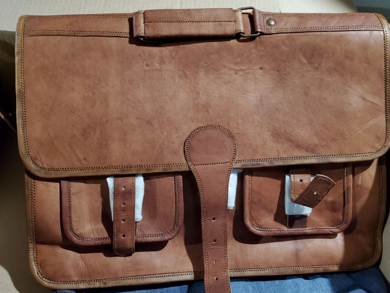 Leather briefcase